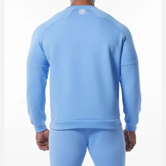 NWOT Alphalete Light Blue ELMTS Crewneck Sweater - XXL - Picture 4 of 5